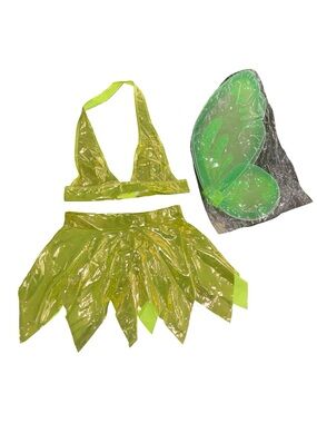 Adult Tinker Bell Costume size S Fairy Outfit w/wings NWOT